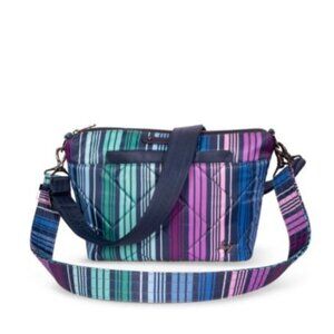 Lug Flare 2 Crossbody Bag for Women - Love Stripe Multi, Ideal for Travel and Ev